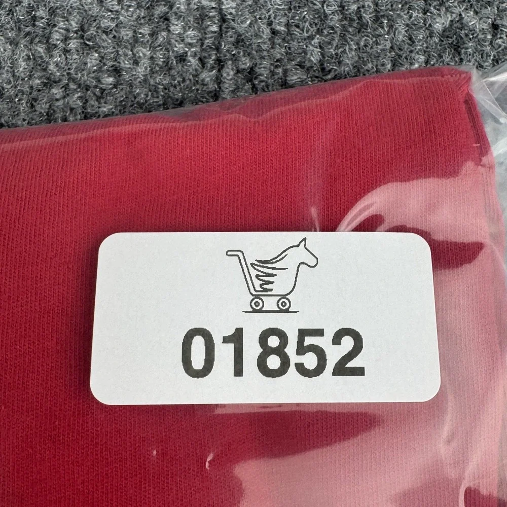 True Religion T-Shirt Mens XXL Red White Colorblock Long Sleeve Cotton Logo NWT